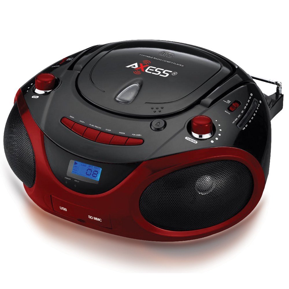PB2703 Portable Boombox & MP3/CD Player Mobile Masters